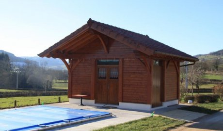 Création abri de piscine - pool house Matour